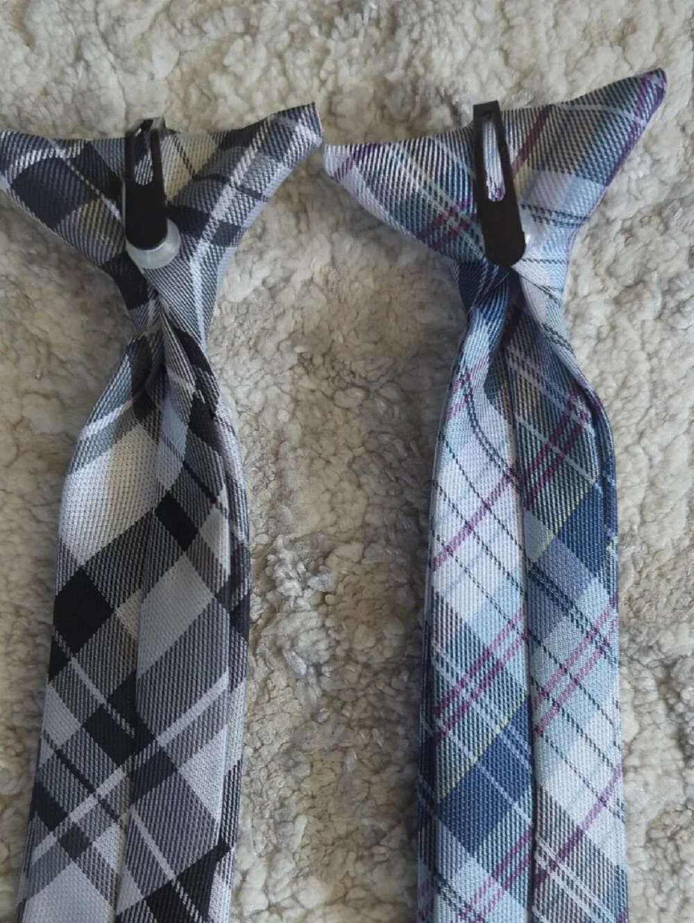 Plaid Slim Tie Set